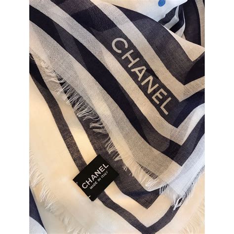 chanel scarf wool